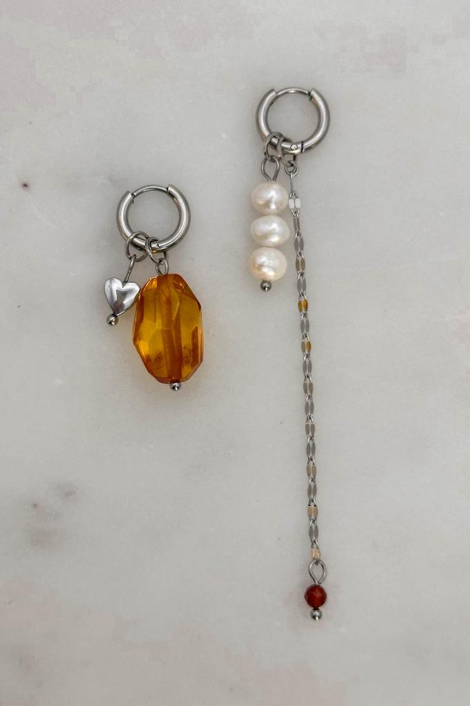 Серьги-трансформеры AMBER