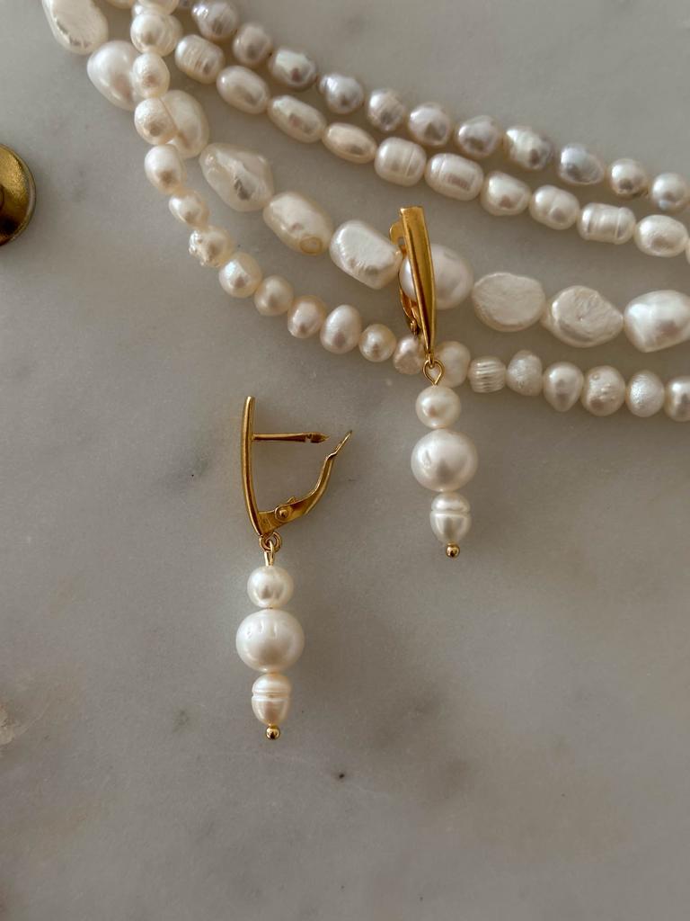 Серьги с жемчугом CLASSIC