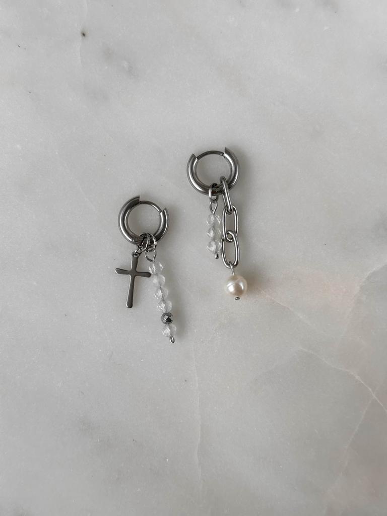 Серьги-трансформеры ROCK CRYSTAL