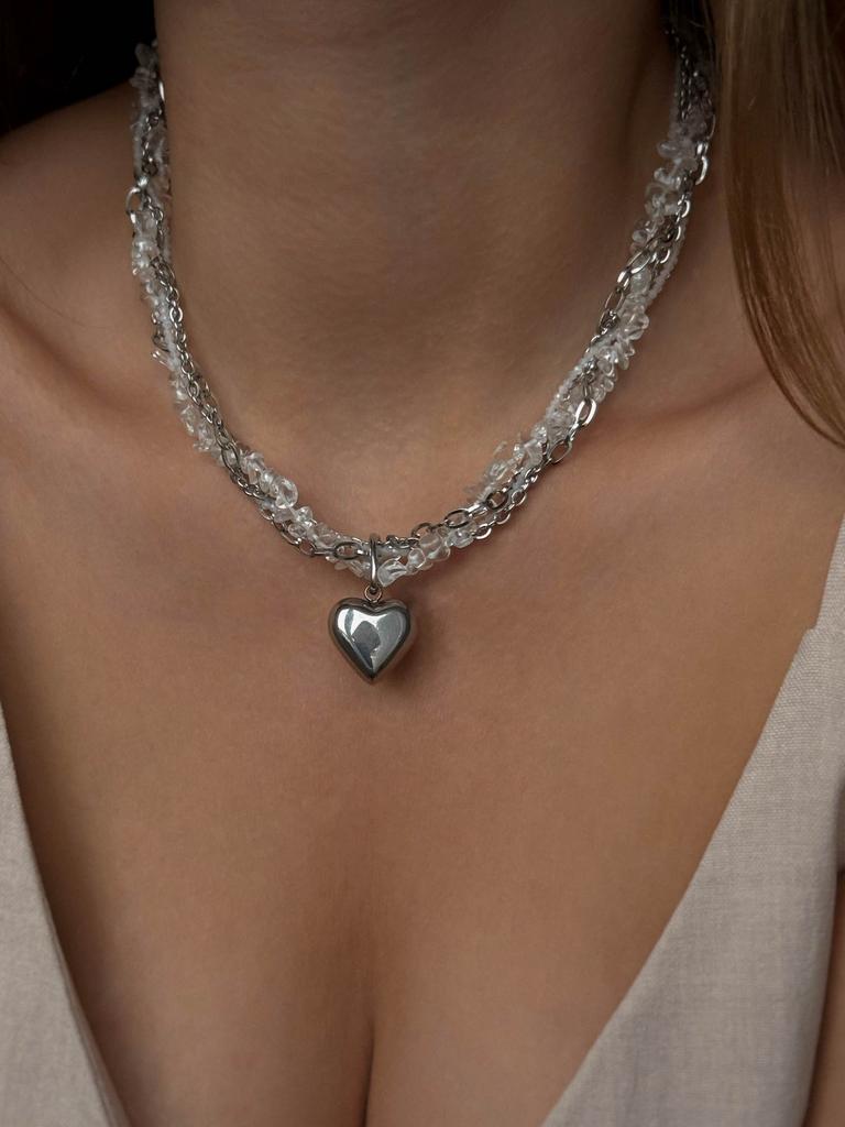 Колье из горного хрусталя  ROCK CRYSTAL