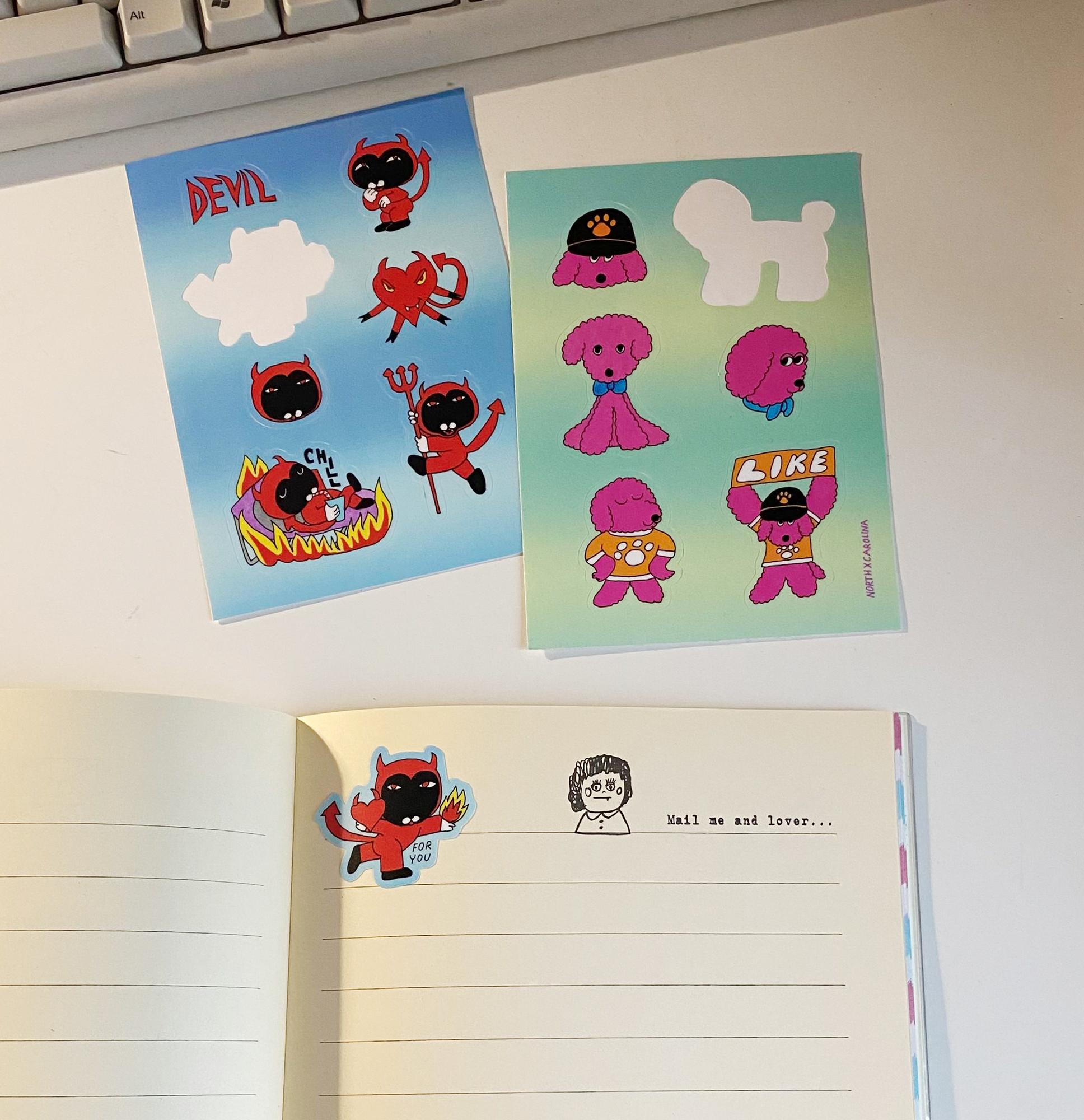 Стикерпак Мэйсон-чертёнок