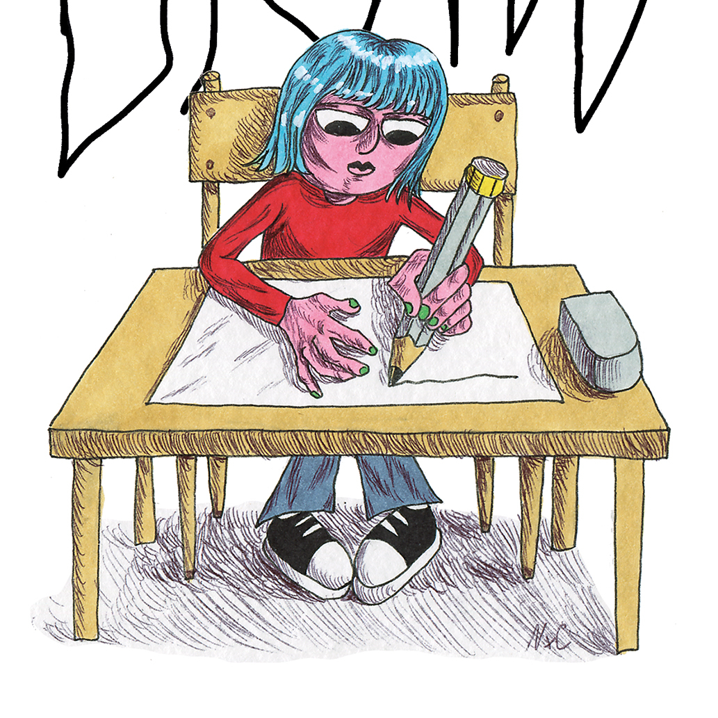 Открытка Сиди-рисуй