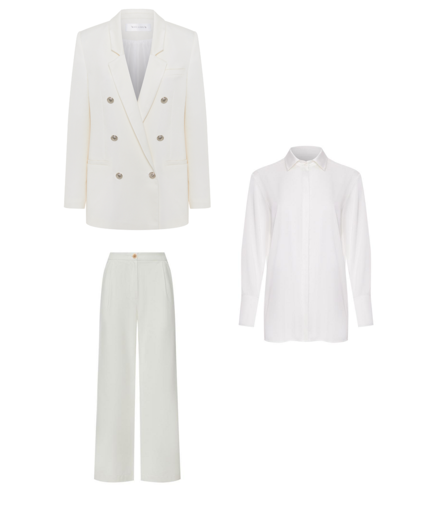 Жакет + брюки + рубашка