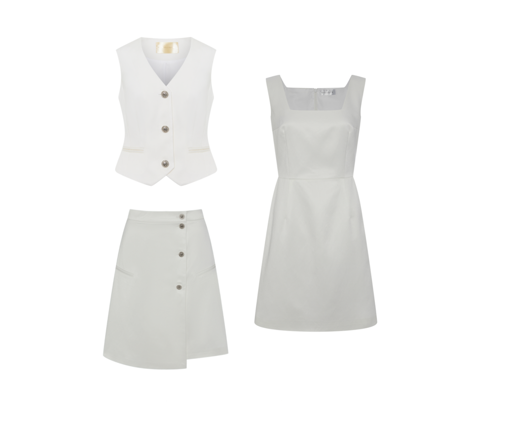 Жилет + юбка + платье