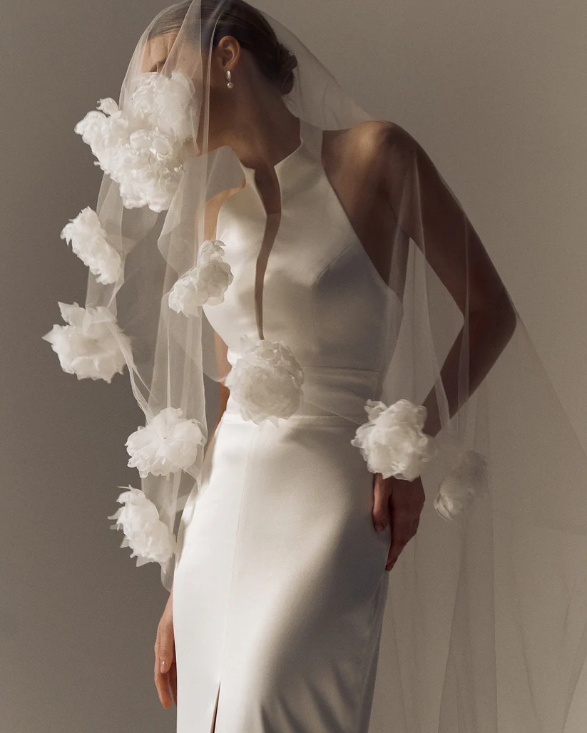 Welon - kwiaty z organzy