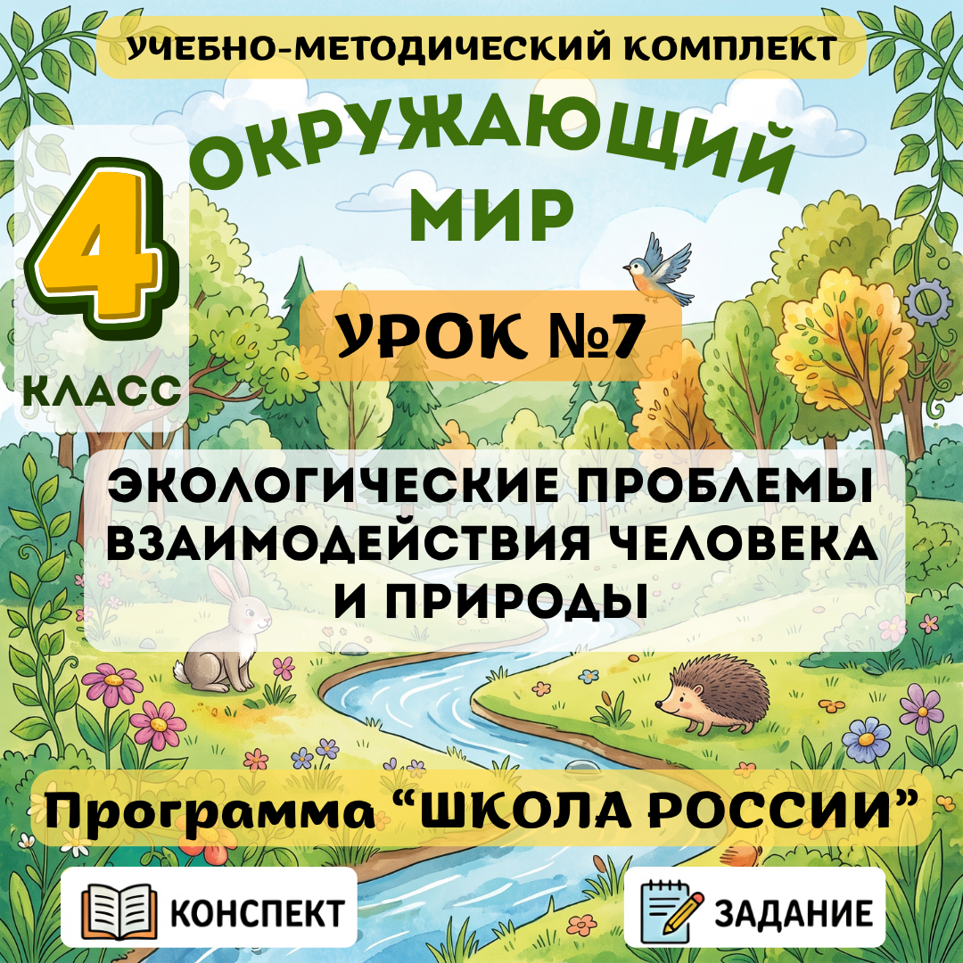 Урок №7 Экологические проблемы взаимодействия человека и природы
