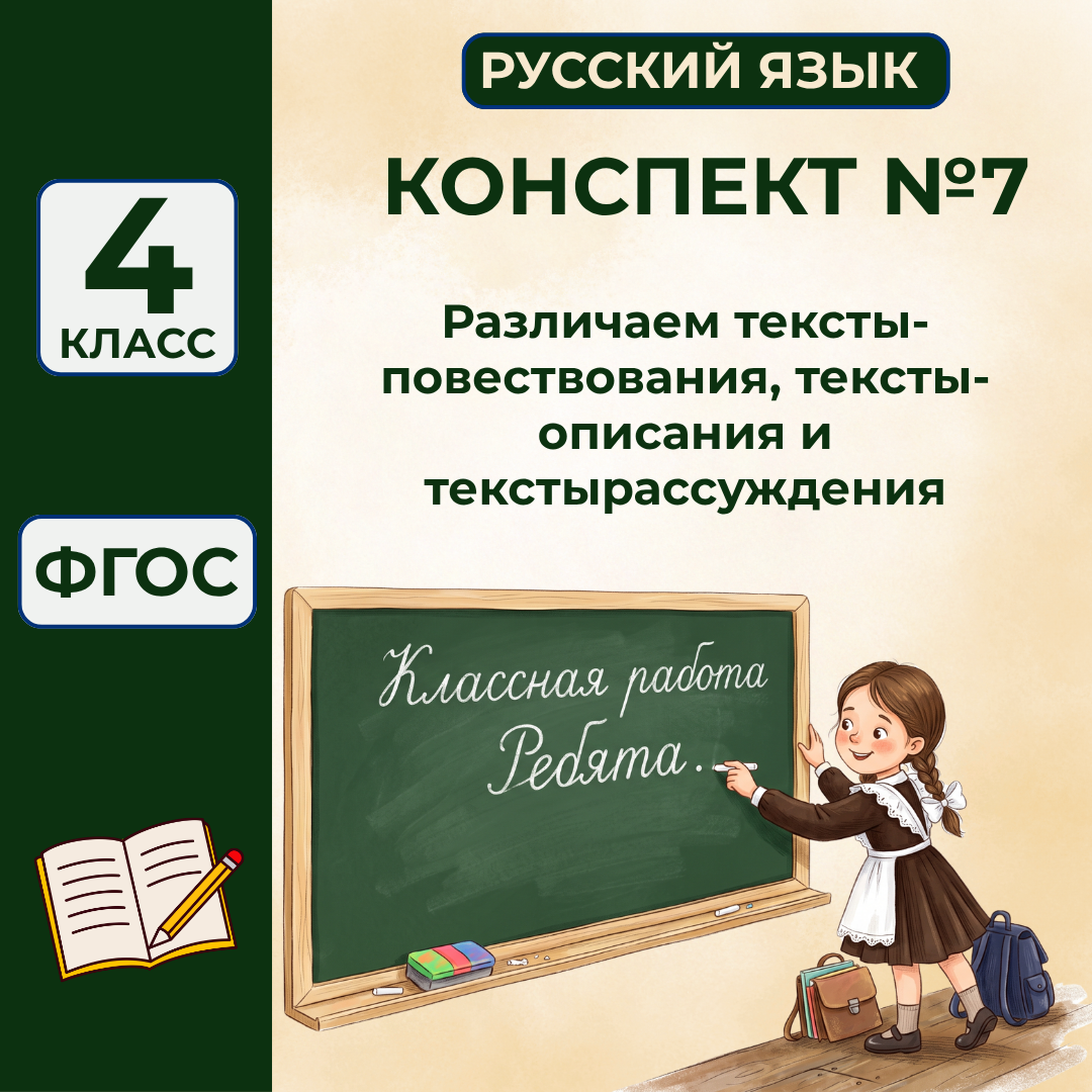 Урок №7 Различаем тексты-повествования, тексты-описания и текстырассуждения
