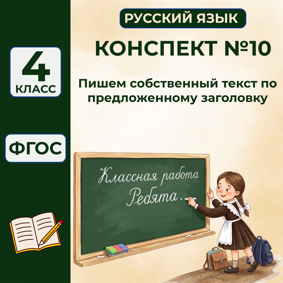 Урок №10 Пишем собственный текст по предложенному заголовку