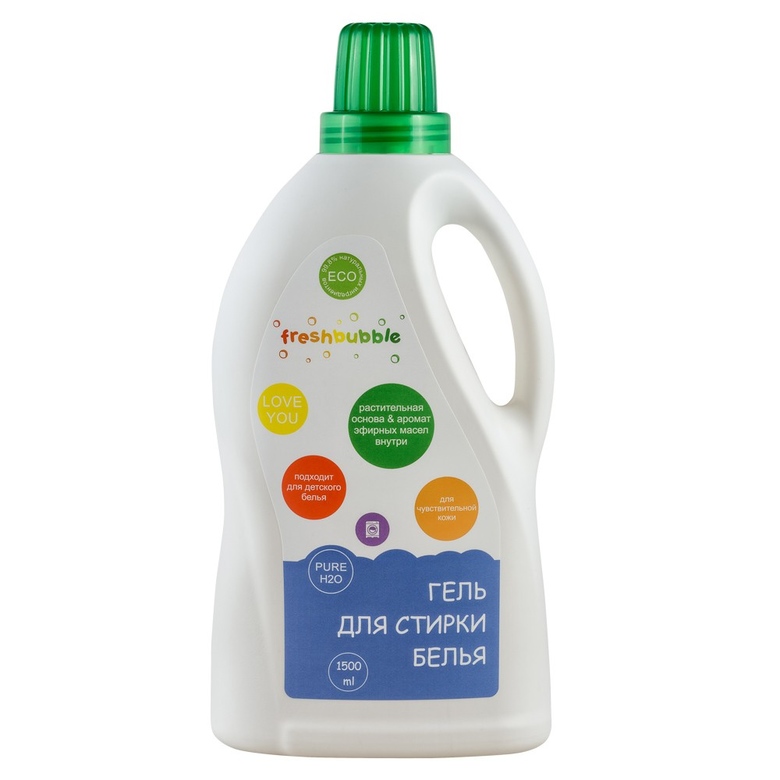 Универсальный гель для стирки белья, Freshbubble