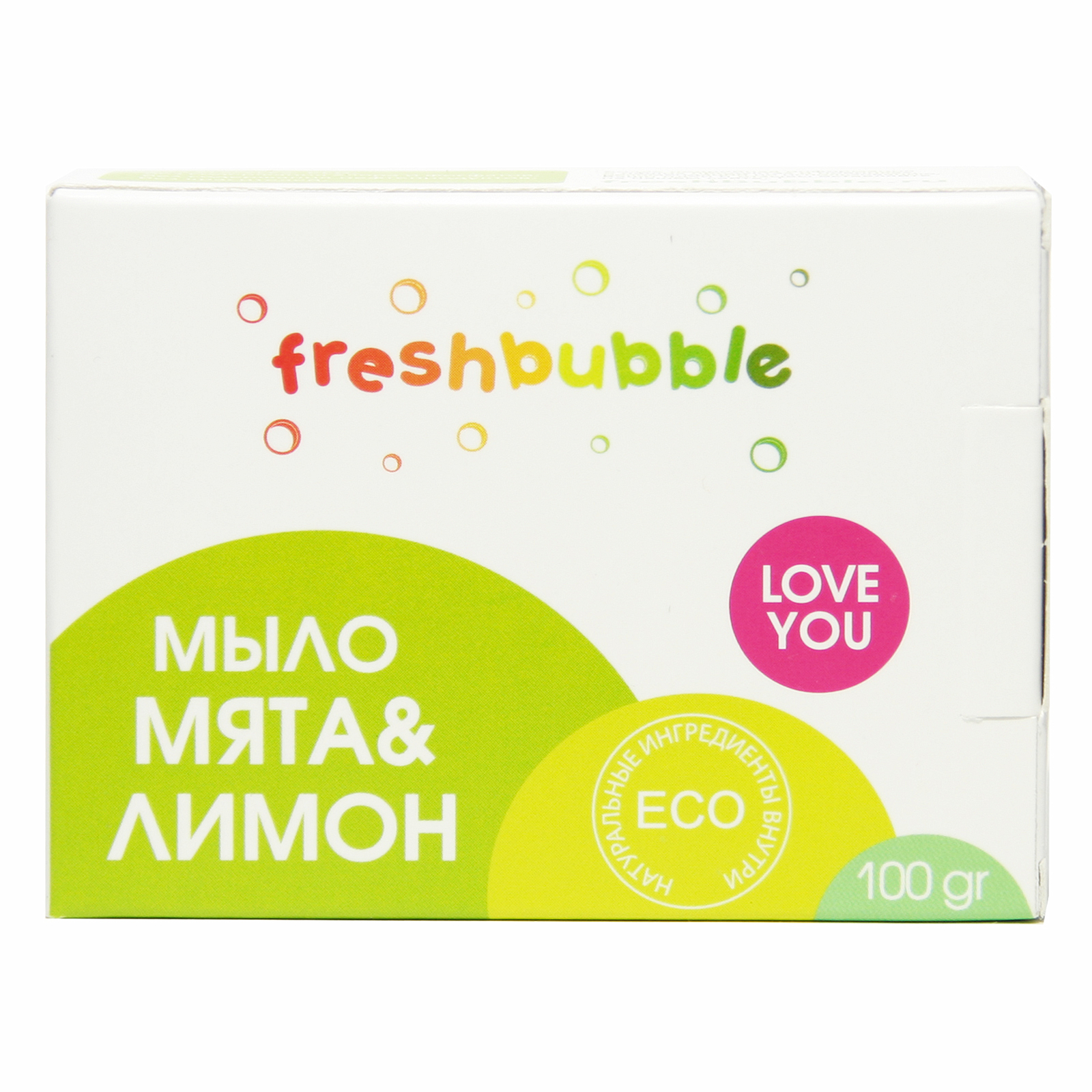 Мыло хозяйственное Мята и лимон, Freshbubble