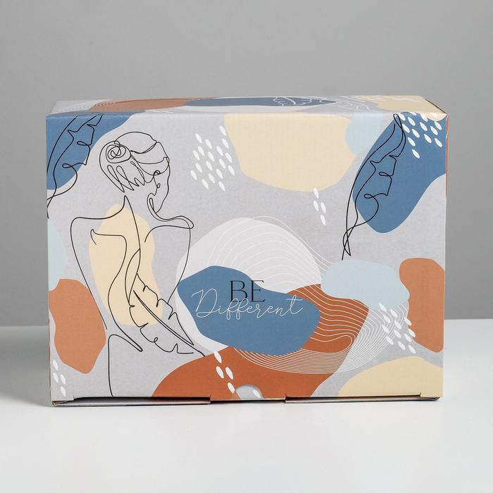 Коробка сборная «Силуэт», 26 × 19 × 10 см