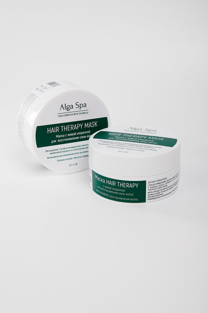 Маска для восстановления силы волос с живой хлореллой, Alga Spa