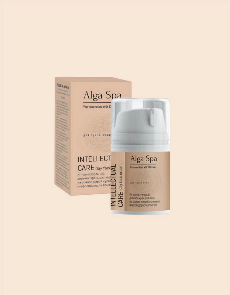Интеллектуальный дневной крем для лица на основе суспензии живой микроводоросли Chlorella 50мл, Alga Spa