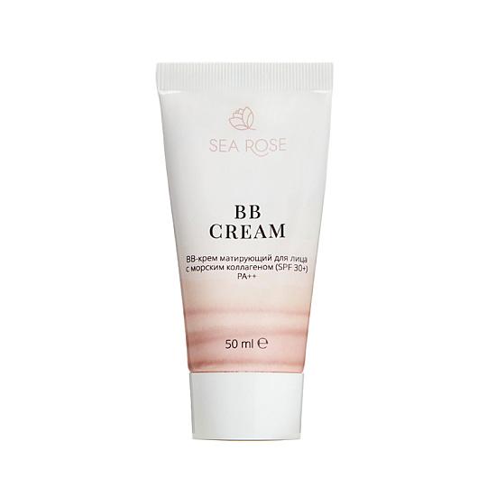 BB-крем матирующий для лица ВВ CREAM с морским коллагеном (spf 30+) PA++, 50 ml, Sea Rose