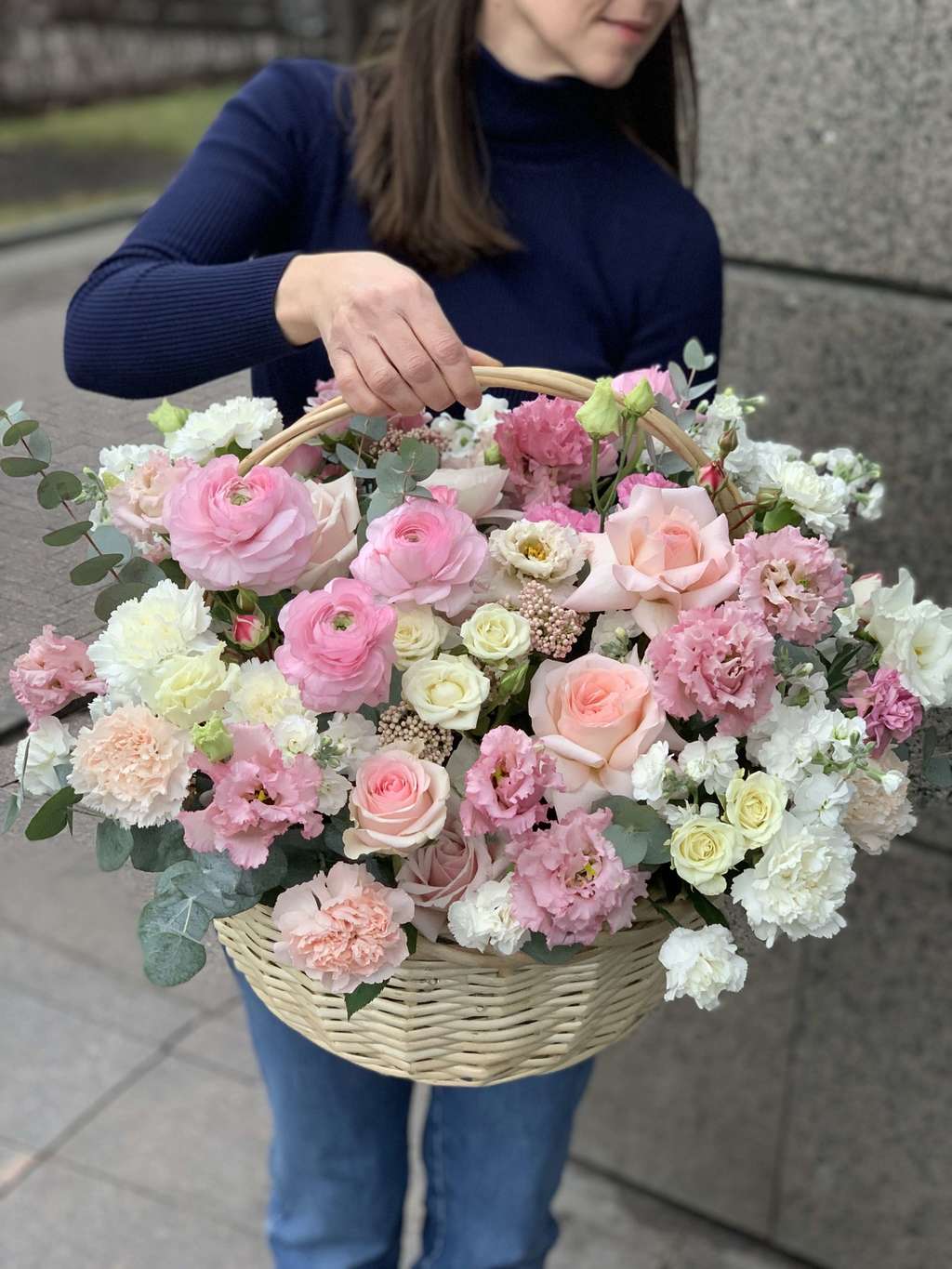 КОРЗИНА ЦВЕТОВ BLOOM BOX 45