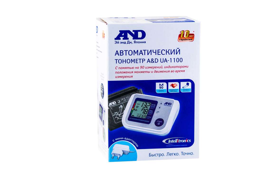 Тонометр AND UA-1100 с адаптером