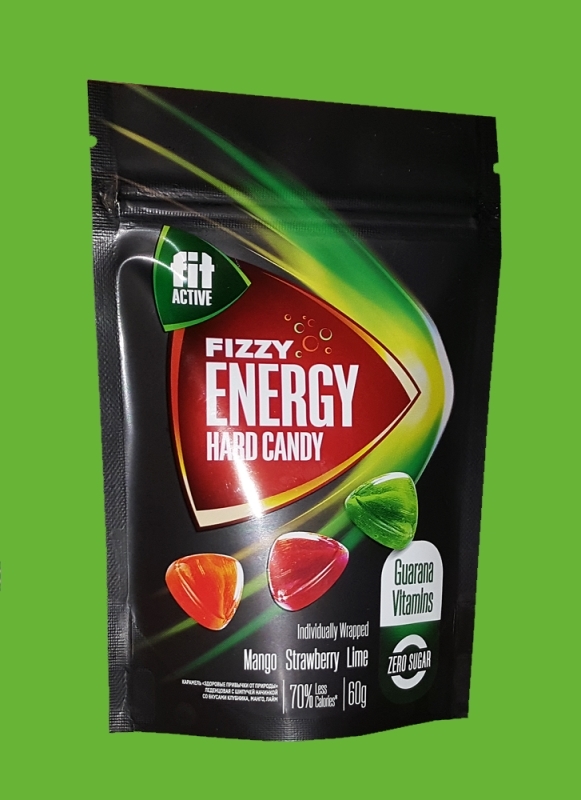 Карамель энергетическая Манго-Клубника-Лайм "ФитАктив"