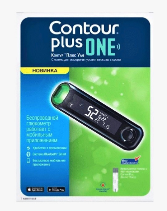 Глюкометр Контур Плюс Уан (Bayer Contour plus One)