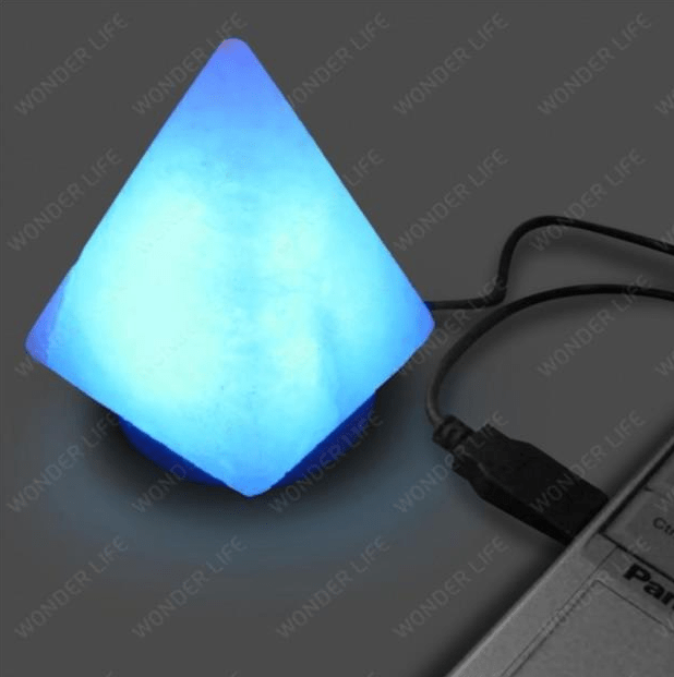 Солевая USB лампа «ПИРАМИДА» с USB