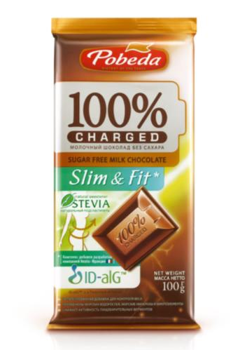 Шоколад Молочный Без Добавления Сахара "Чаржед" "Слим Энд Фит"