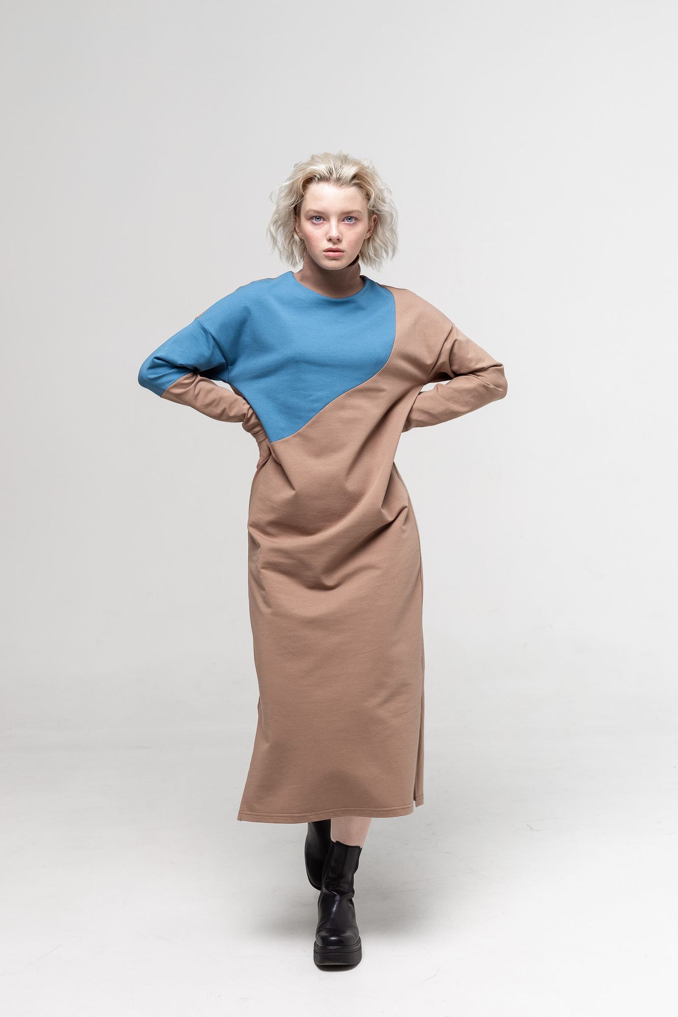 Платье-бадлон "Волна"