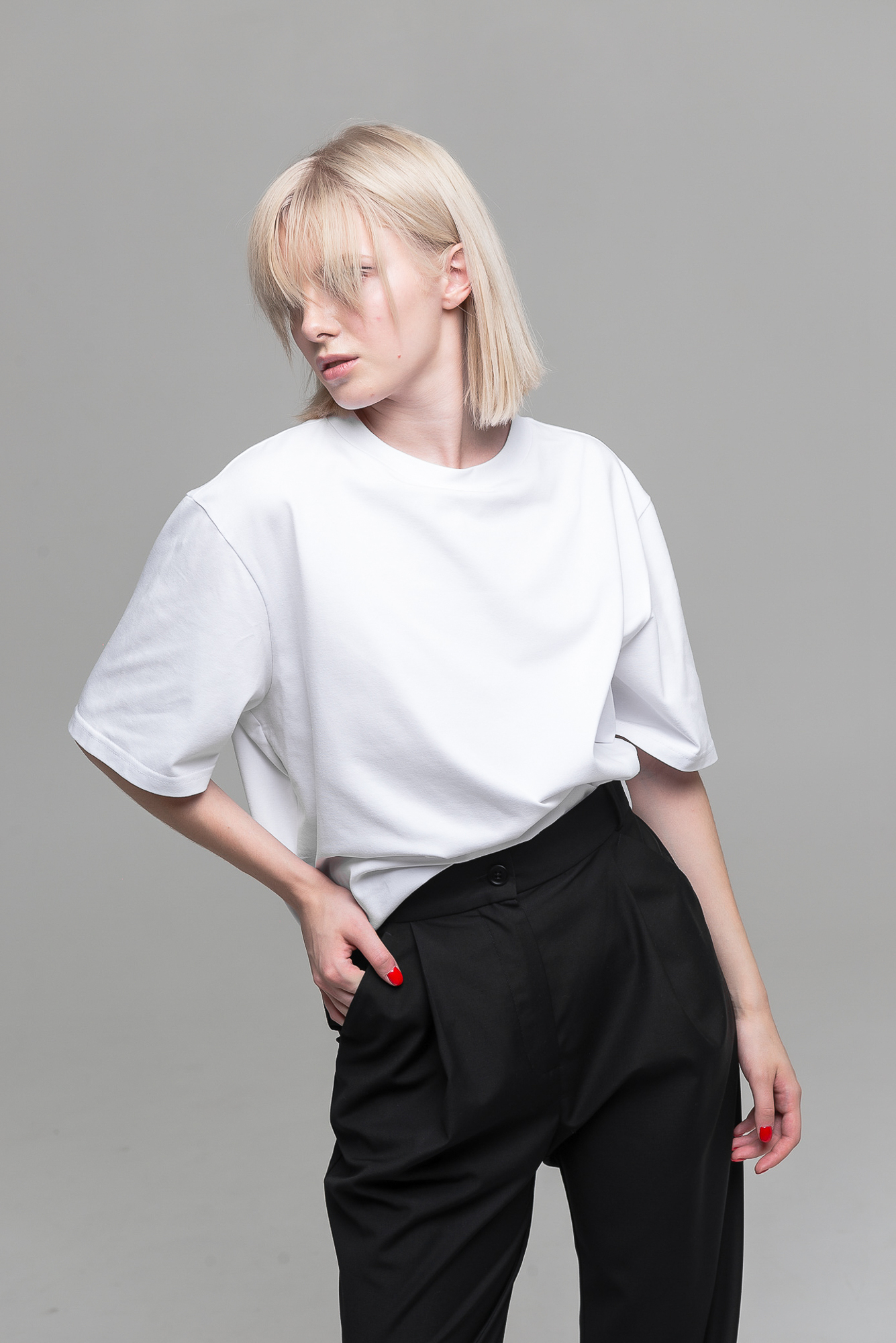 Брюки с высокой посадкой