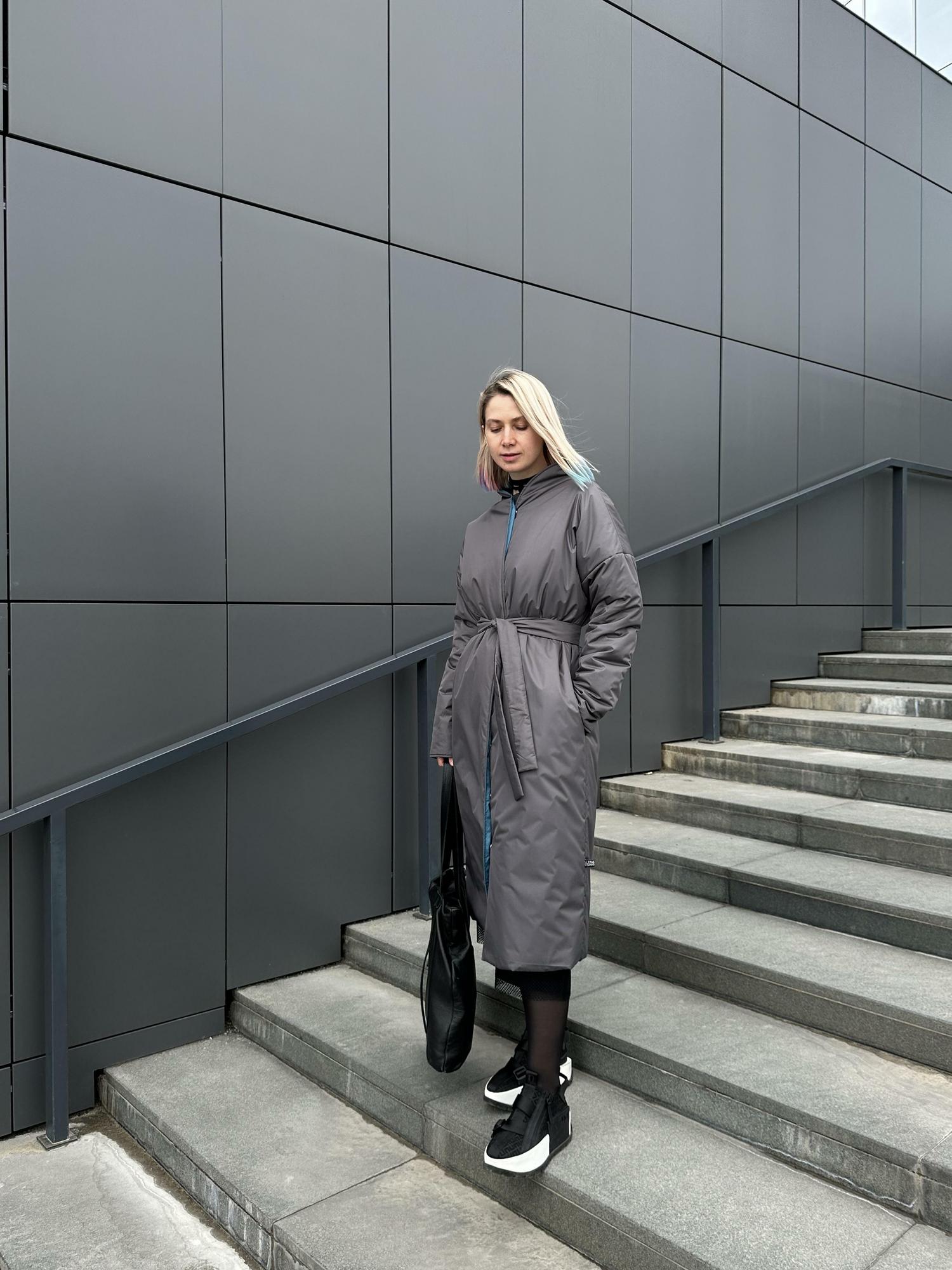 Двухстороннее пальто с воротом