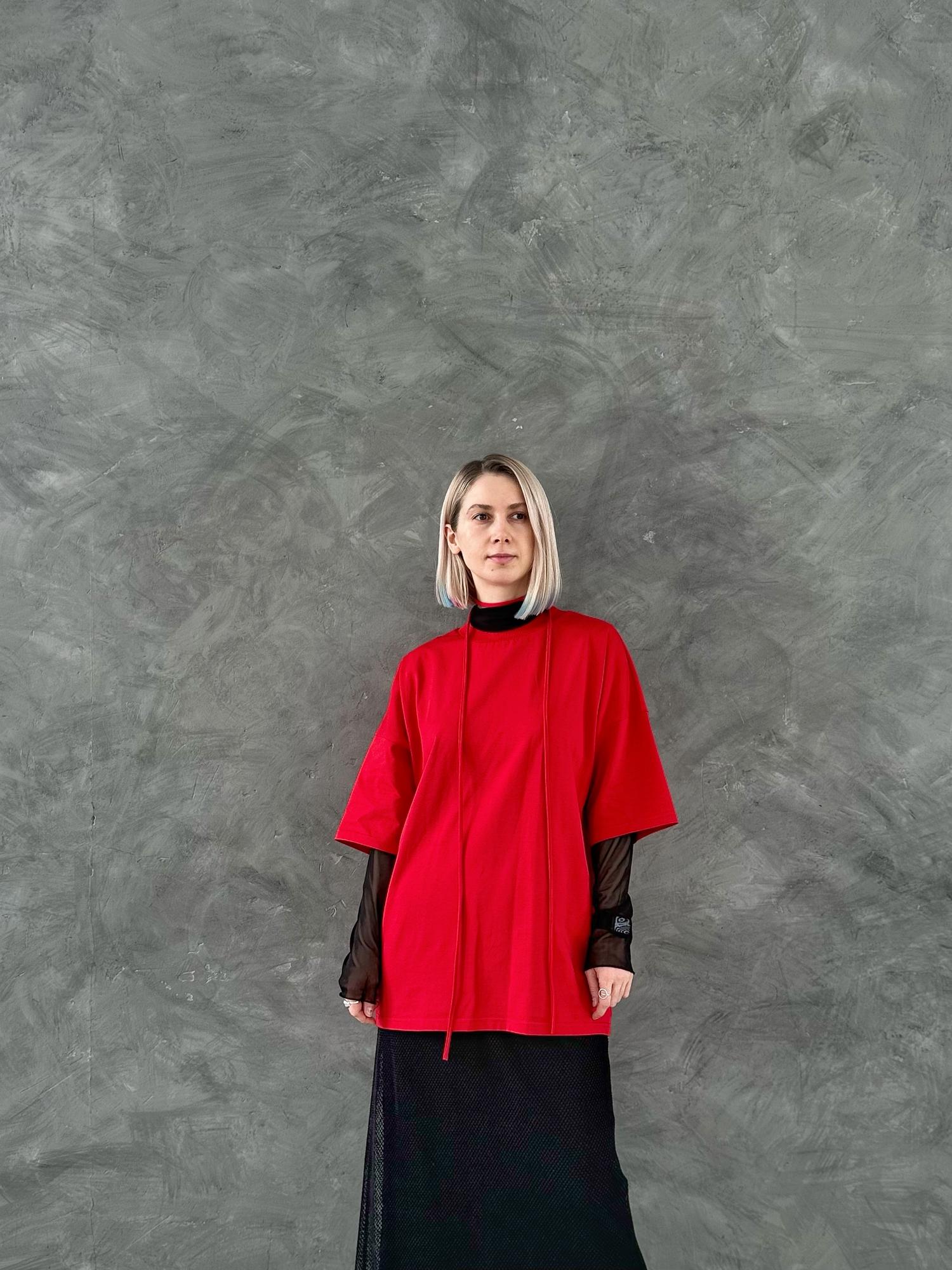 Футболка Oversize (unisex) красная