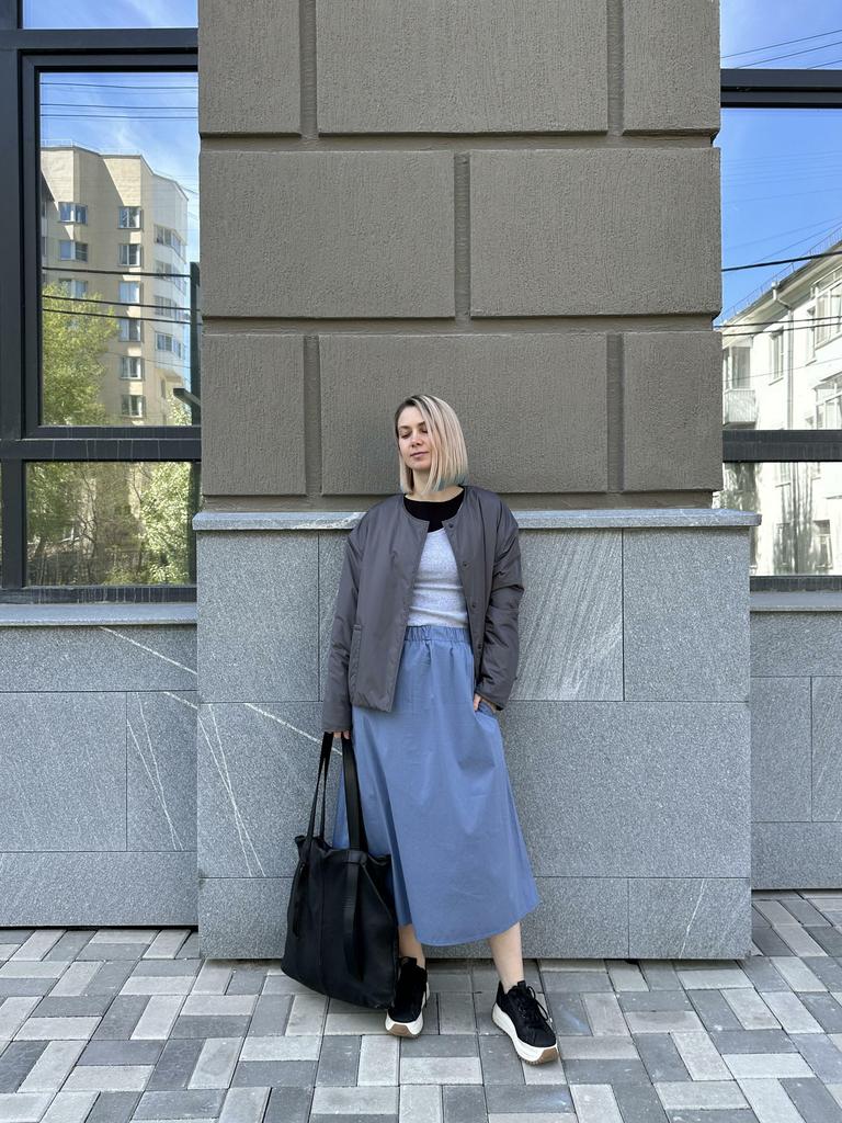 Юбка трапеция на эластичном поясе