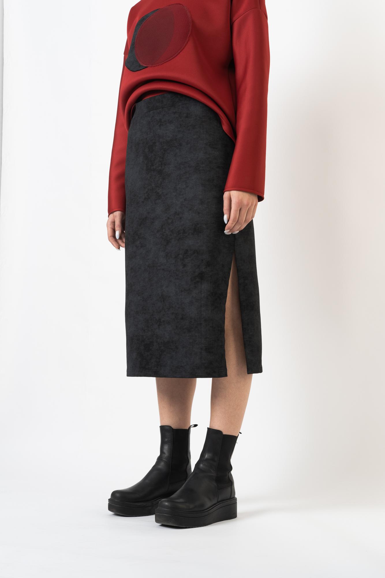 Юбка "Туман" чёрного цвета