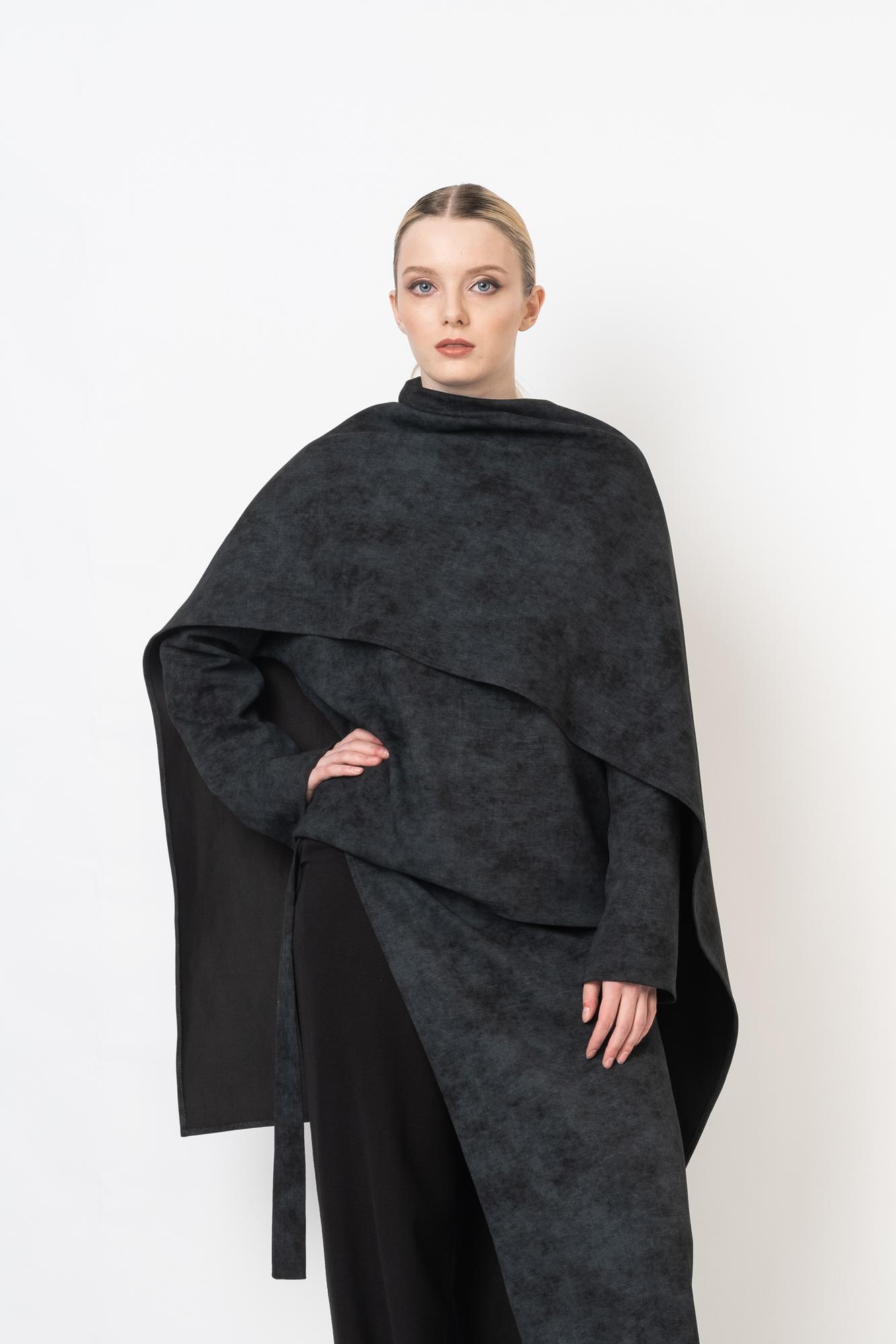 Свитшот "Туман" чёрного цвета