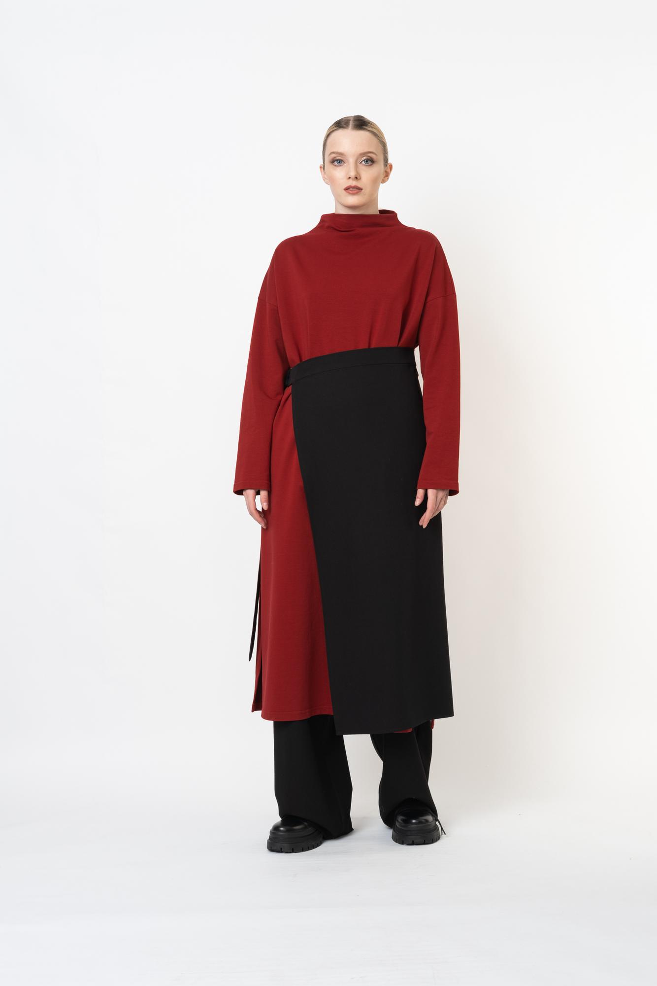 Полуюбка чёрного цвета