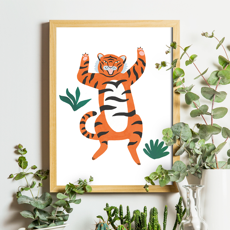 ПОСТЕР "РЫЧАЩИЙ ТИГР"