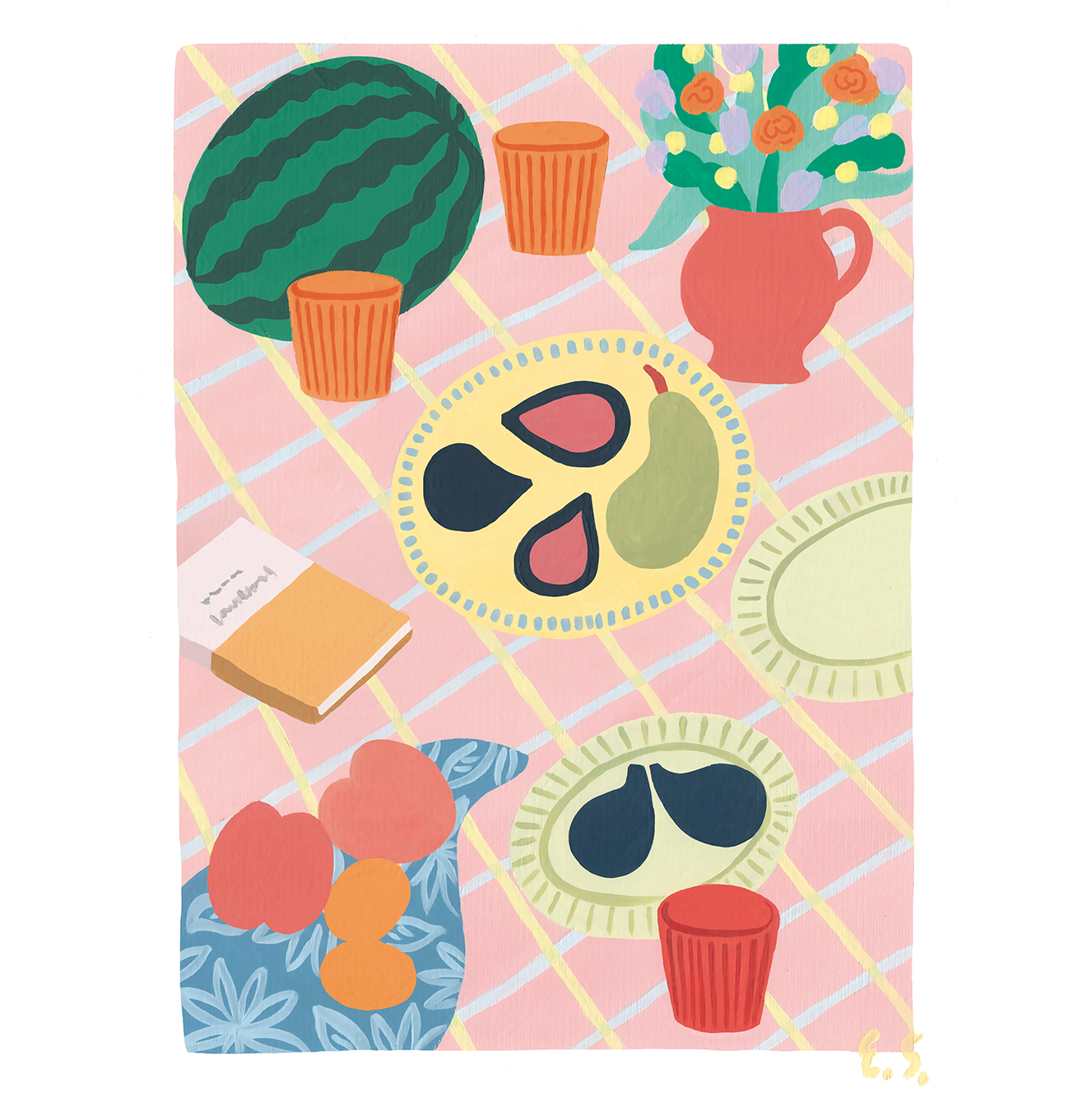 ПОСТЕР "РОЗОВЫЙ НАТЮРМОРТ"