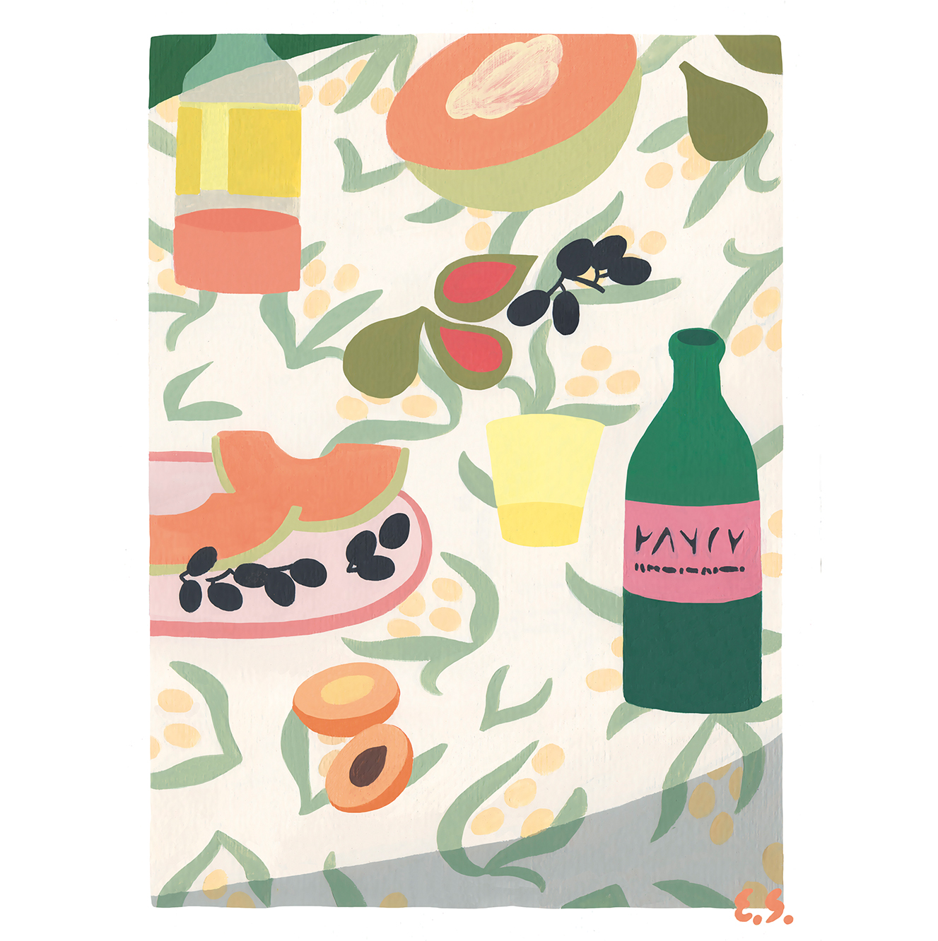 ПОСТЕР "ЖЕЛТЫЙ НАТЮРМОРТ"