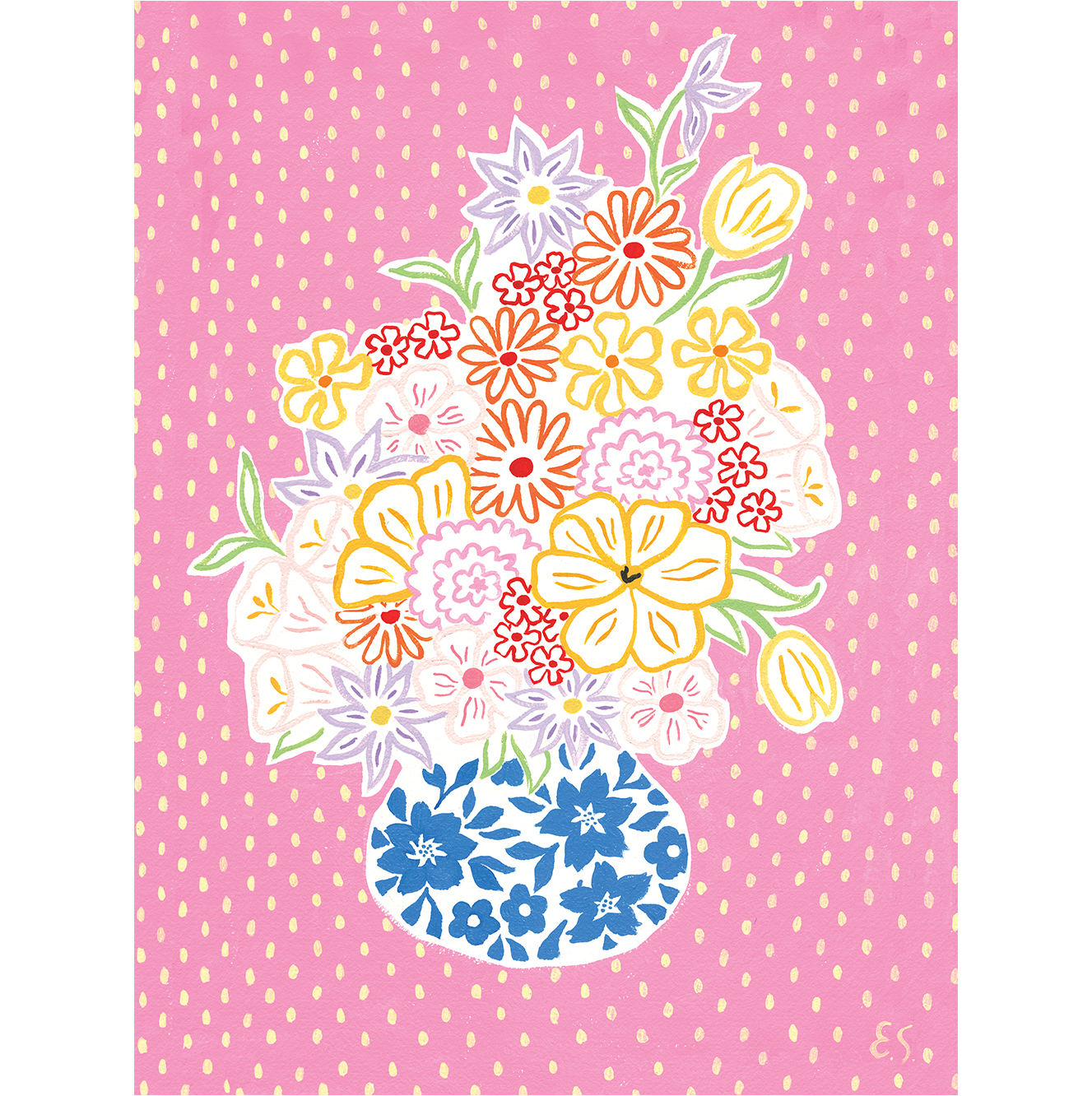 ПОСТЕР "ВЕСЕННИЙ БУКЕТ" 30х40