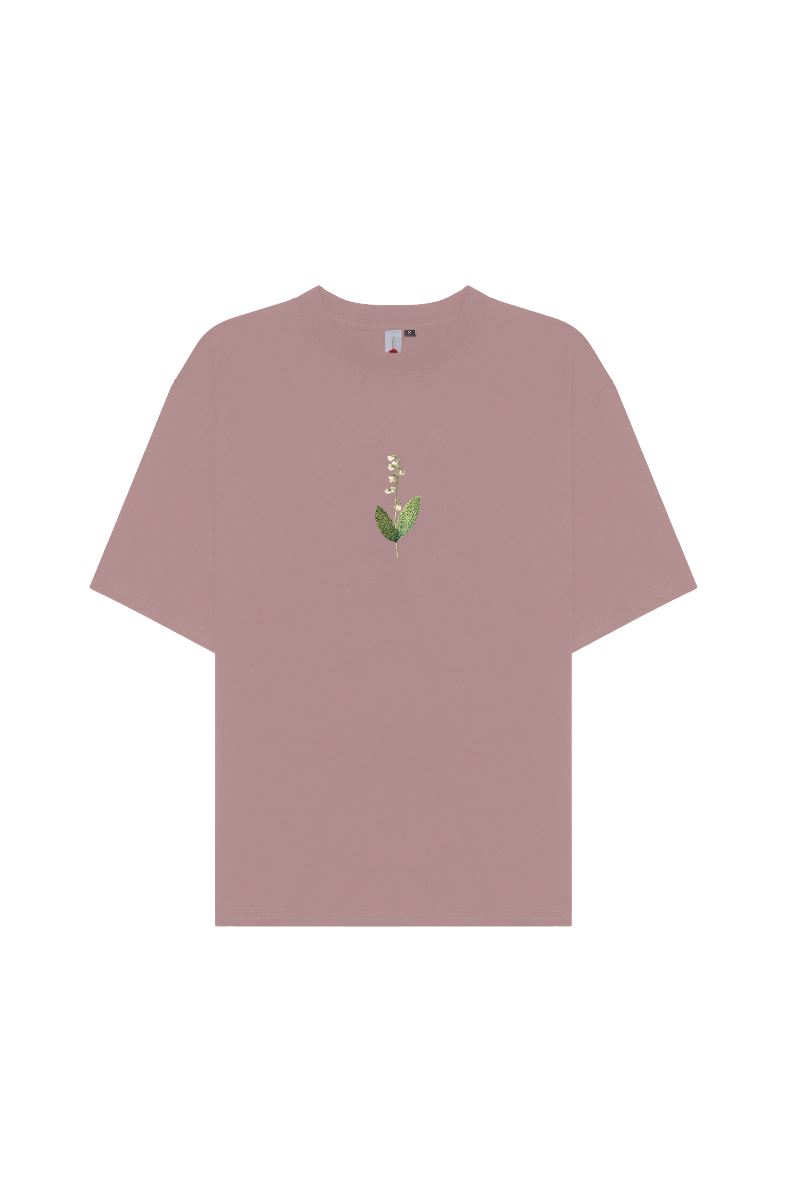 Футболка Ландыш пыльно-розовая Гербарий