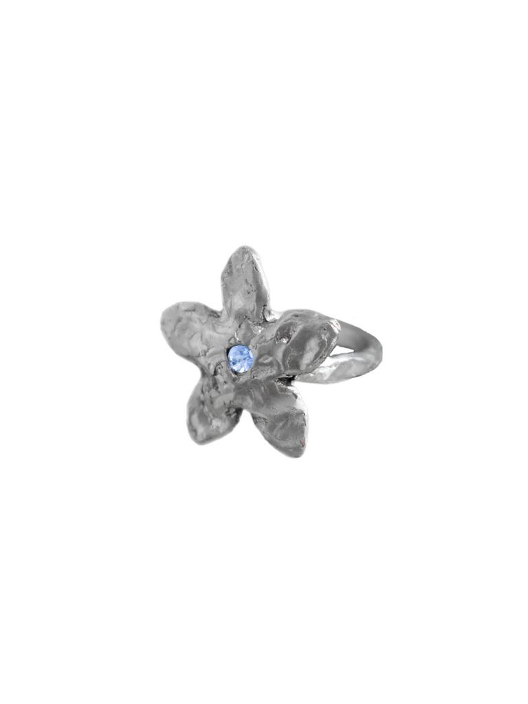 Кольцо Flower Blossom blue SJEW