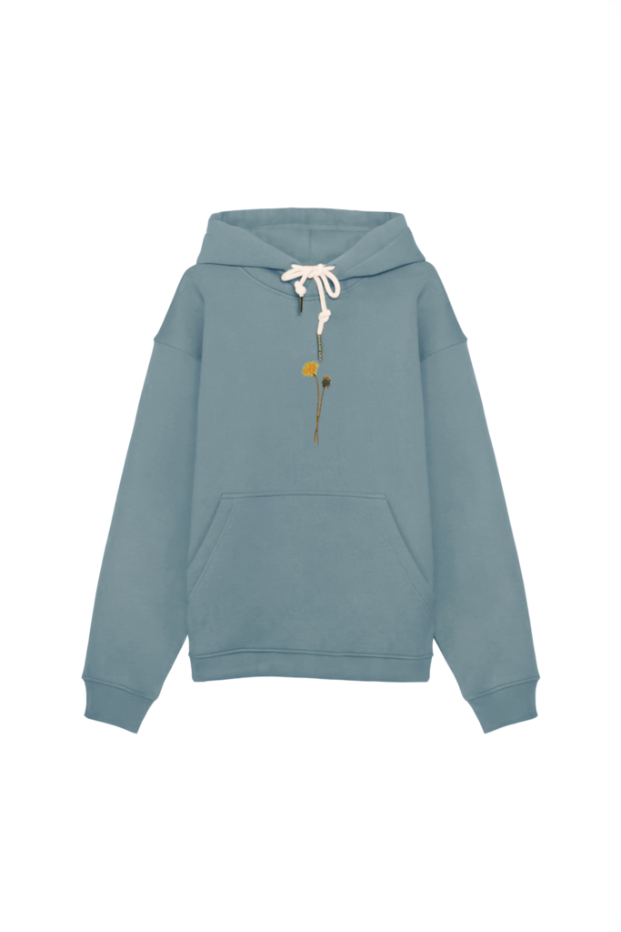 Худи Одуванчик голубое Гербарий (утепленное)
