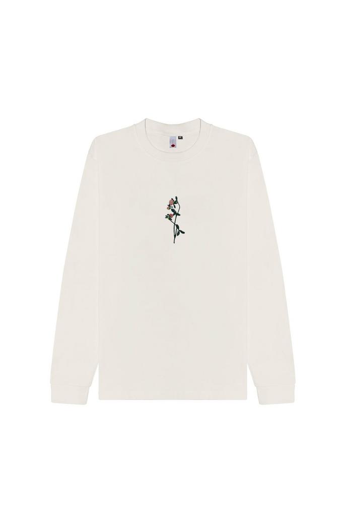 Лонгслив Клевер экрю Гербарий