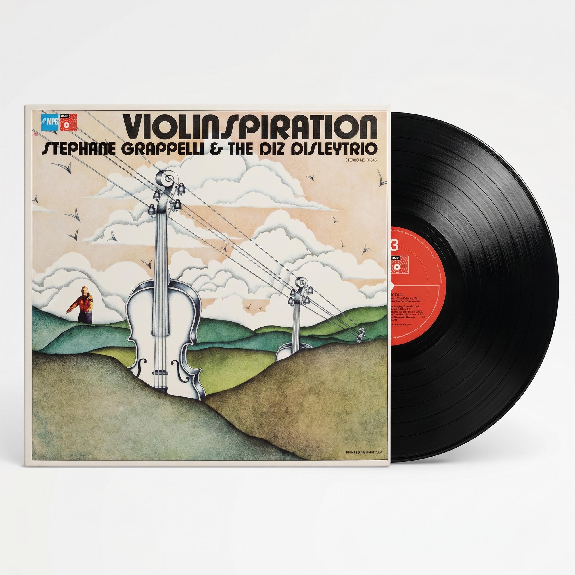 Виниловая пластинка Стефан Грапелли & Диз Дисли Трио, 1975 год.