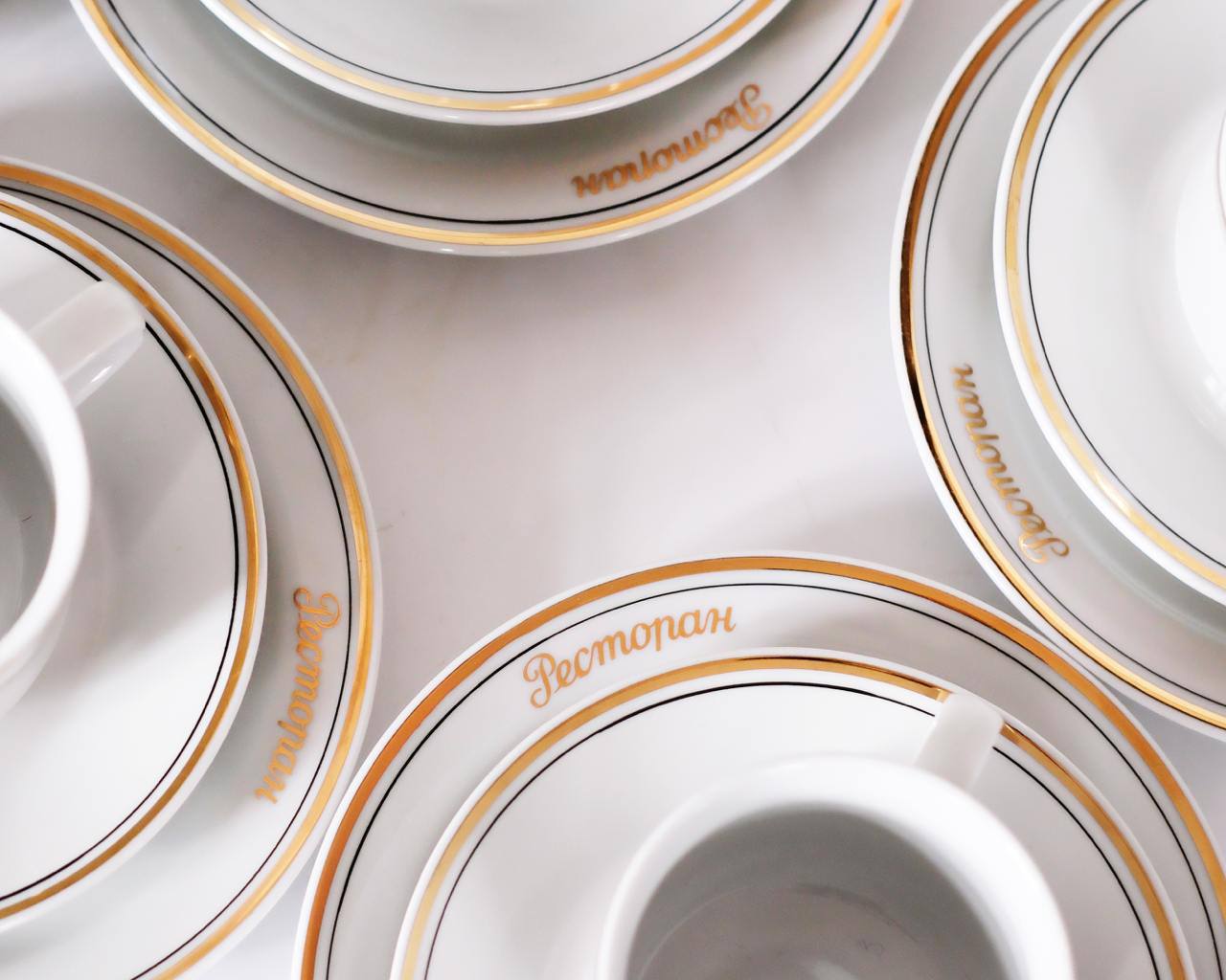 Сервиз «Ресторан» на шесть персон, 1970-е годы