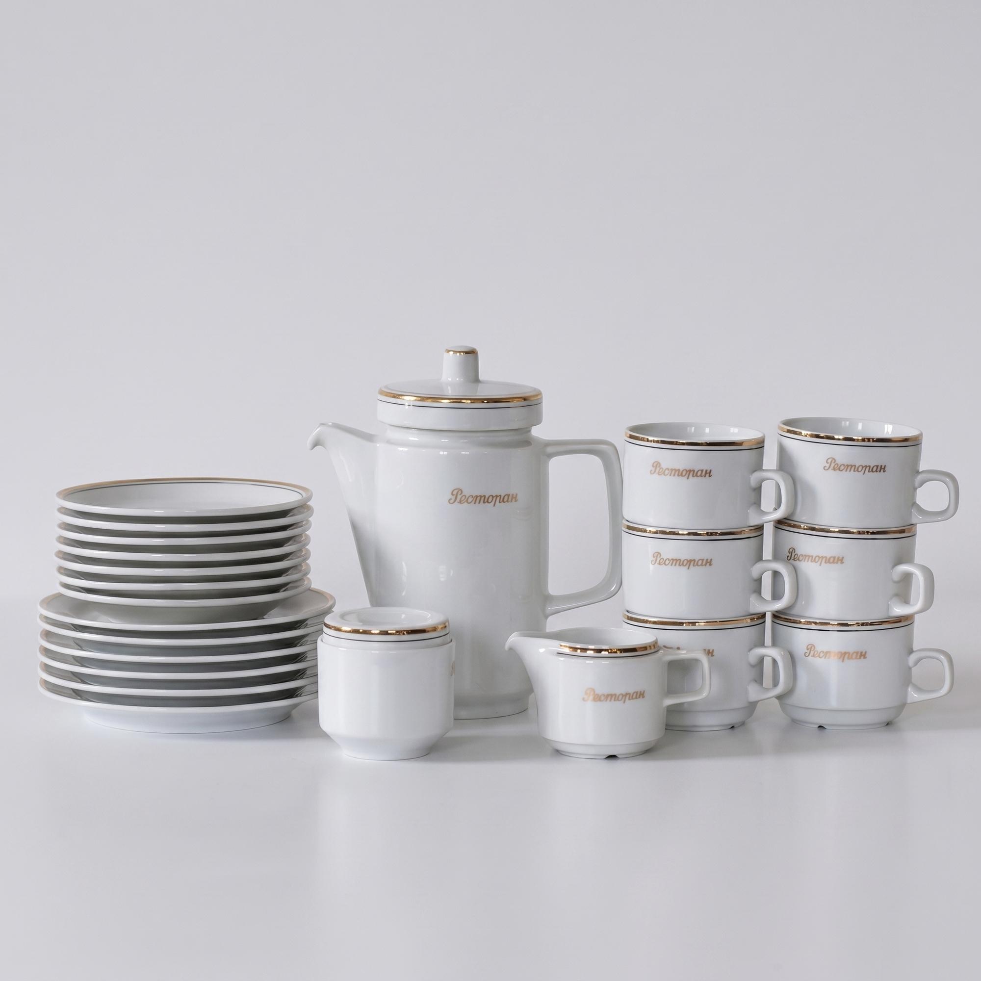 Сервиз «Ресторан» на шесть персон, 1970-е годы