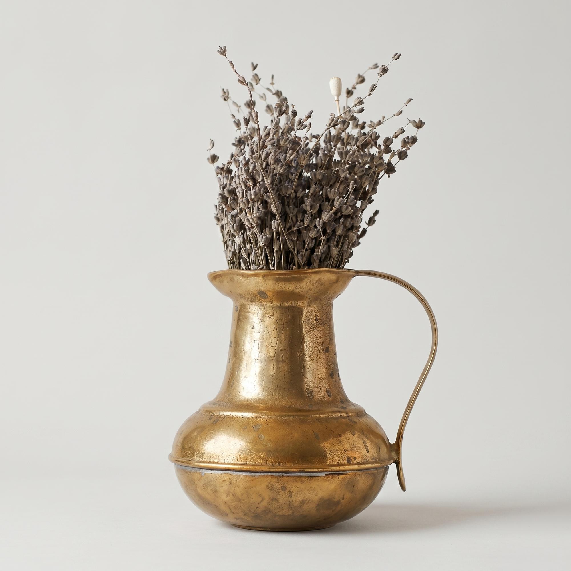 Толстостенный бронзовый кувшин середины XX века