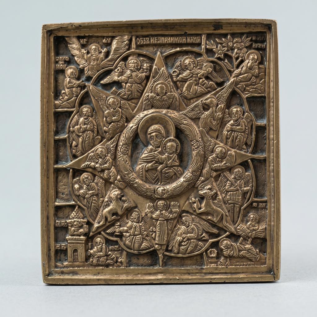 Икона Божией Матери «Неопалимая Купина», конец XIX века.