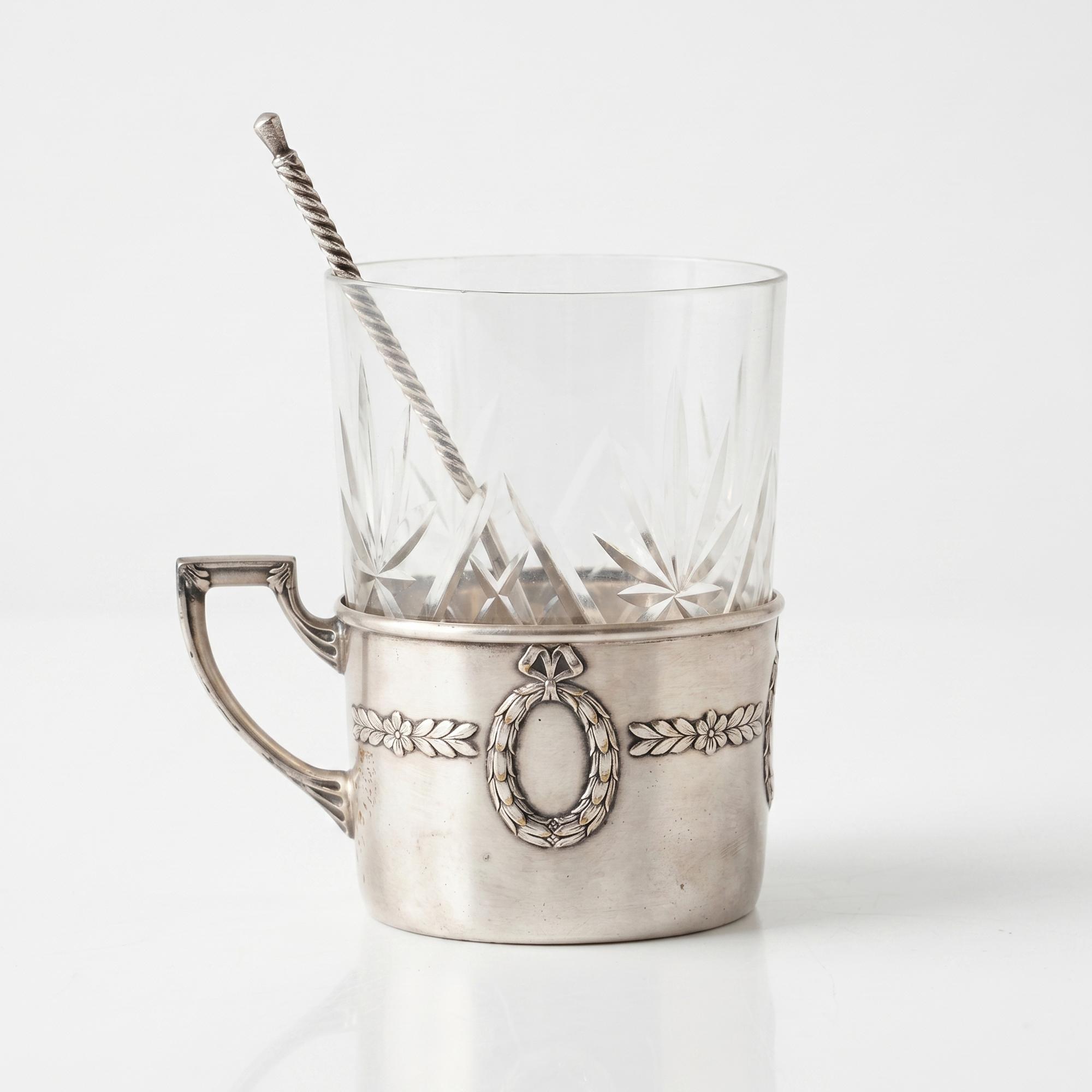 Подстаканник в стиле немецкий ампир начала ХХ века