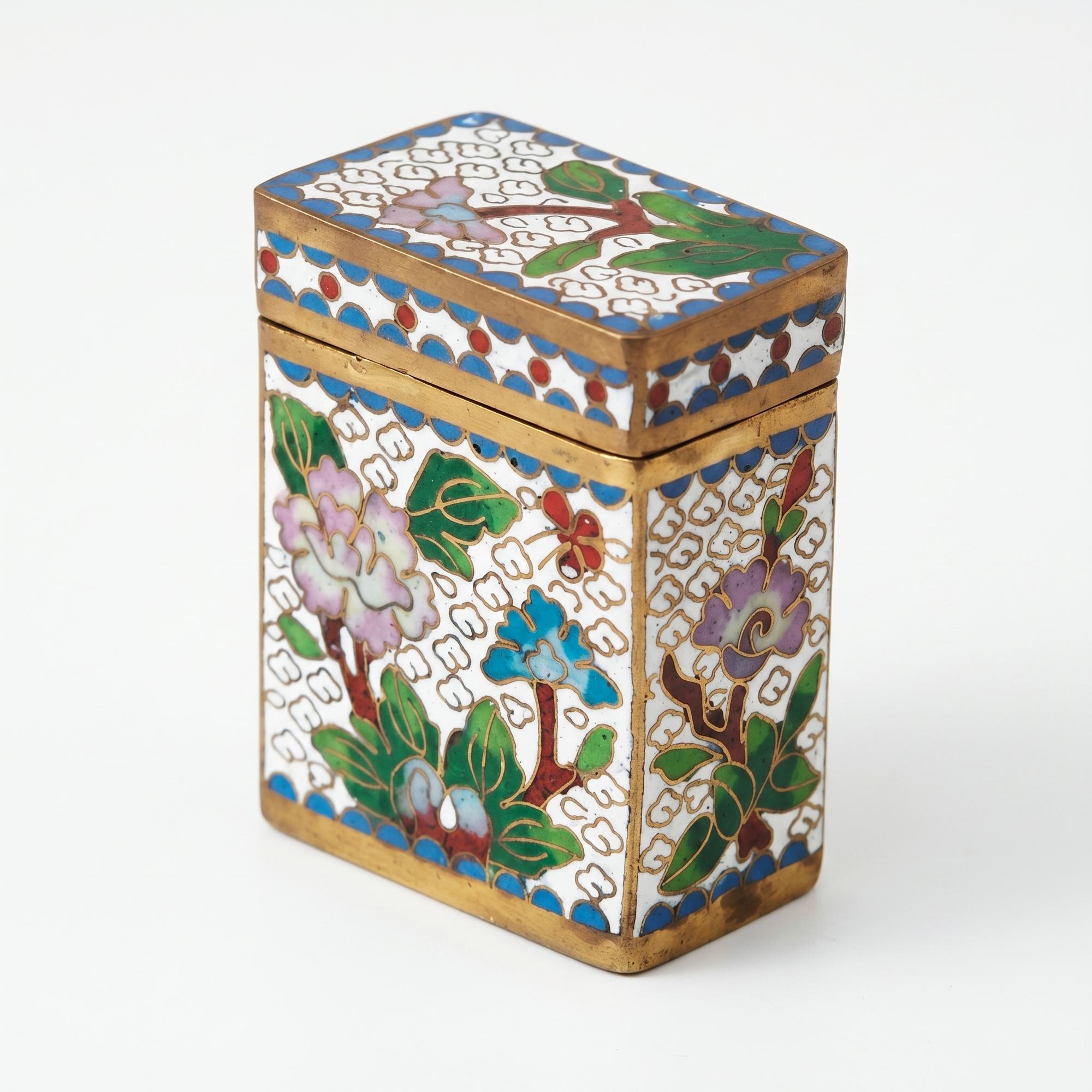 Настольная таблетница в технике клуазоне середины ХХ столетия