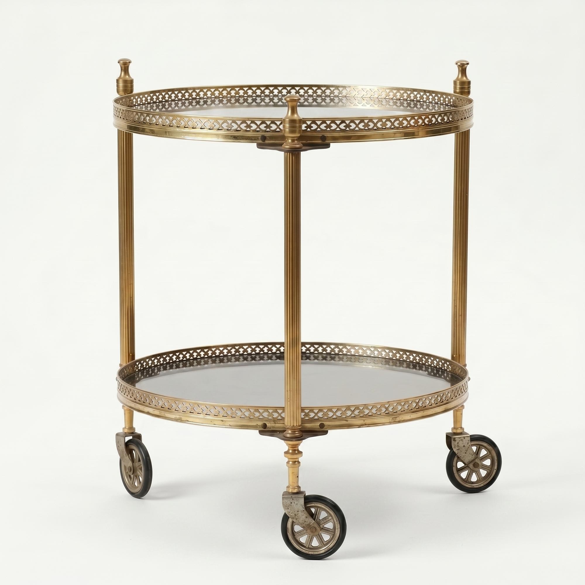 Столик сервировочный на колёсиках, 1970-е годы