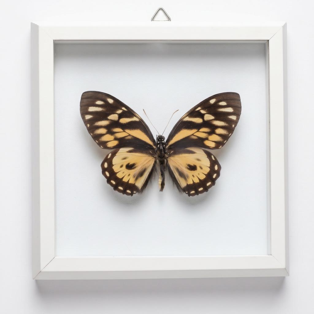 Бабочка Парусник Загрей, оформленная в рамку