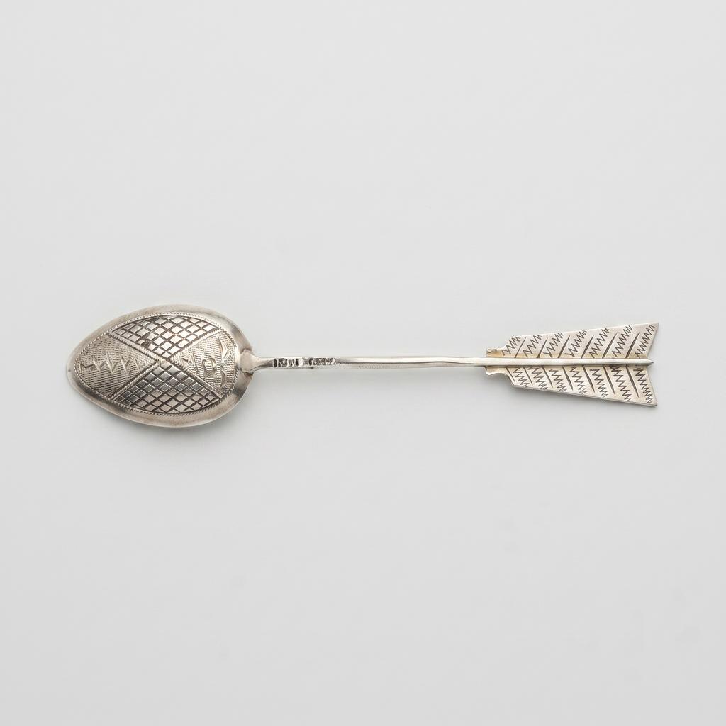 Серебряная кофейная ложка Стрелой,  1869 год
